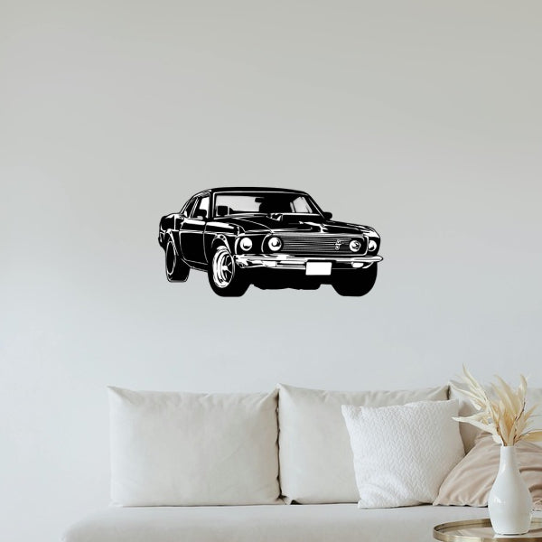 Ford Mustang Fastback Angle Silhouette Sticker