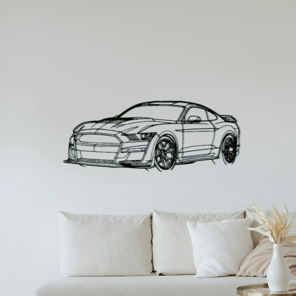 Ford Mustang Shelby GT500 Angle Silhouette Sticker
