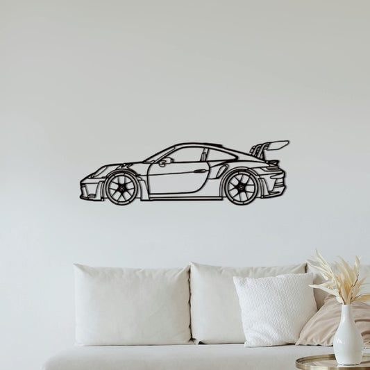 Porsche GT3 RS Classic Silhouette Metal