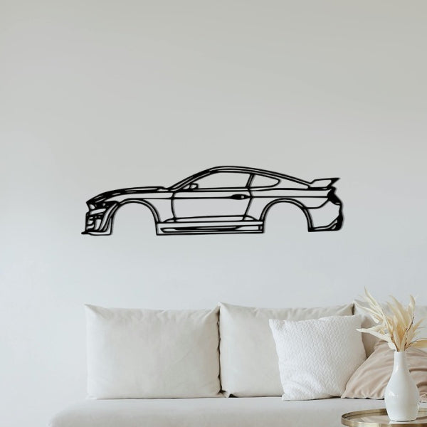 Ford Mustang Shelby GT500 Classic Silhouette Metal