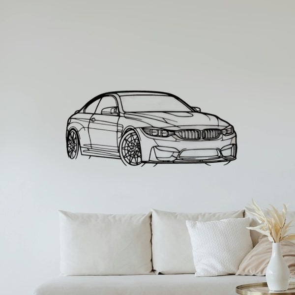 BMW M4 Angle Silhouette Sticker
