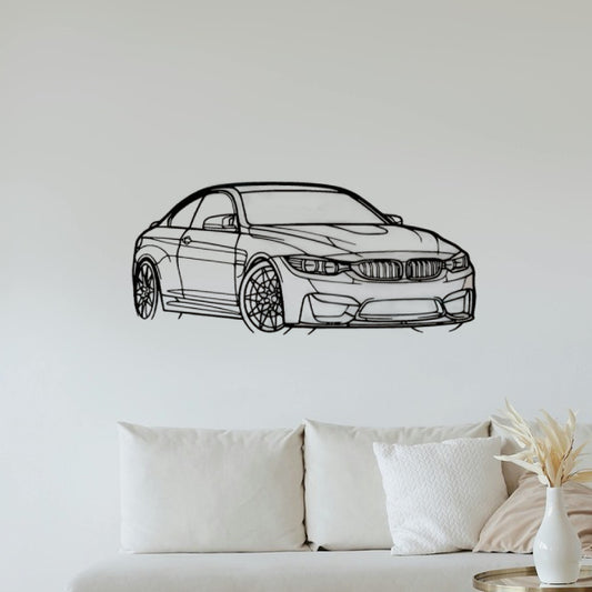 BMW M4 Angle Silhouette Sticker