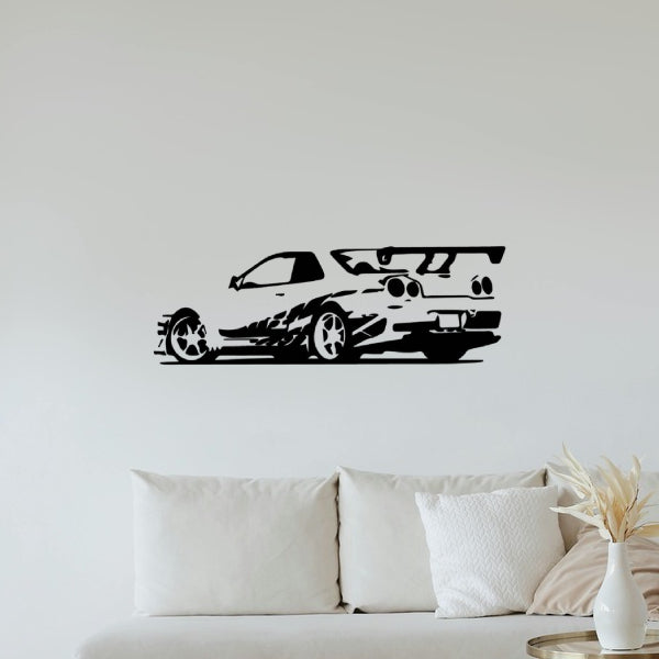 Nissan Skyline GT-R R34 Rear Angle Silhouette Sticker