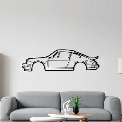 Porsche 911 Turbo 964 Silhouette Metal