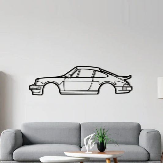 Porsche 911 Turbo 964 Silhouette Metal