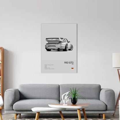 Porsche GT2 (993) Concept Poster