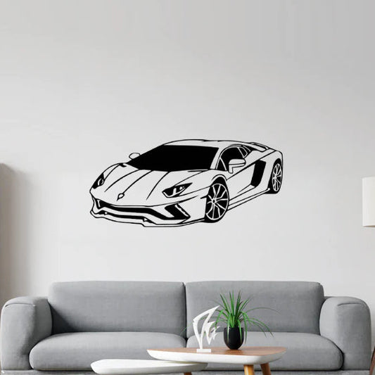 Lamborghini Aventador Angle Silhouette Sticker