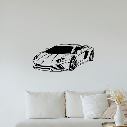 Lamborghini Aventador Angle Silhouette Sticker