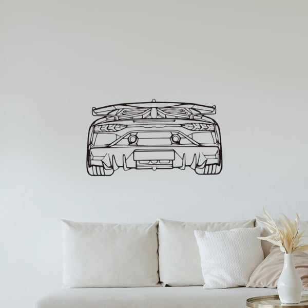 Lamborghini Aventador Rear Silhouette Sticker