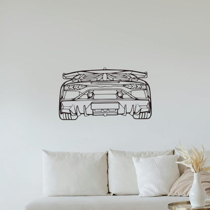 Lamborghini Aventador Rear Silhouette Sticker