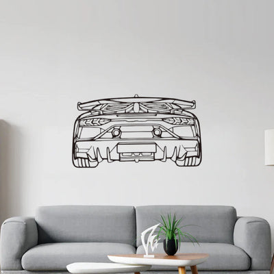 Lamborghini Aventador Rear Silhouette Sticker