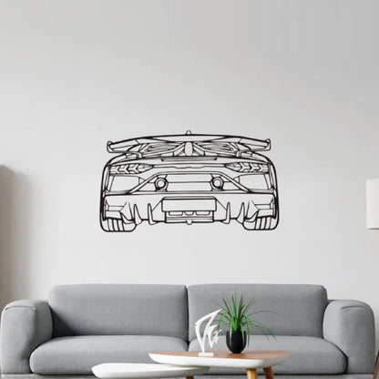 Lamborghini Aventador Rear Silhouette Sticker