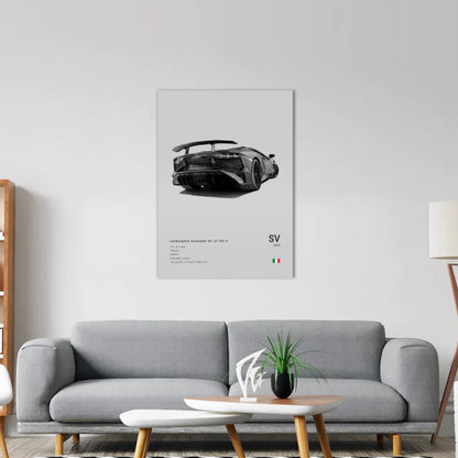 Lamborghini Aventador SV Concept Poster