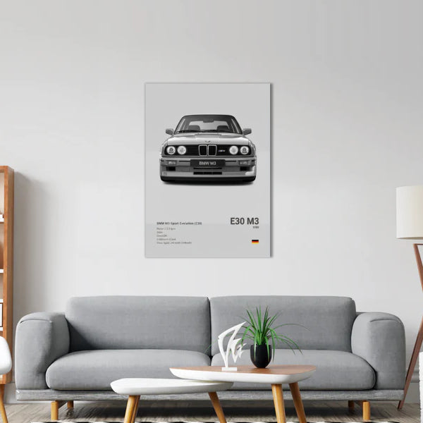 BMW E30 M3 Concept Poster