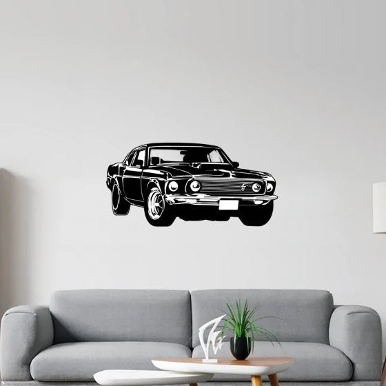Ford Mustang Fastback Angle Silhouette Sticker