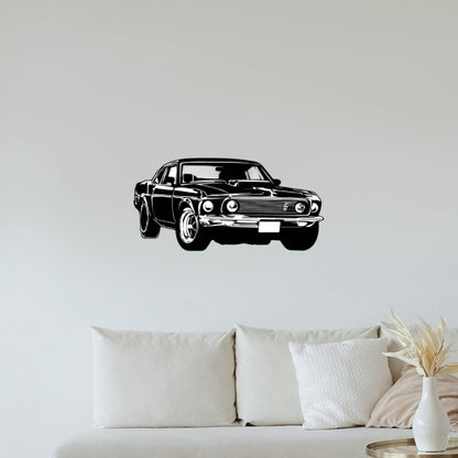 Ford Mustang Fastback Angle Silhouette Sticker