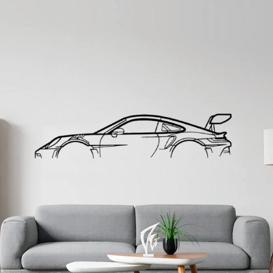 Porsche GT3 RS Classic Silhouette Sticker