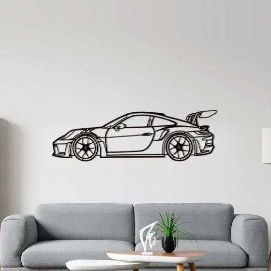 Porsche GT3 RS Classic Silhouette Metal