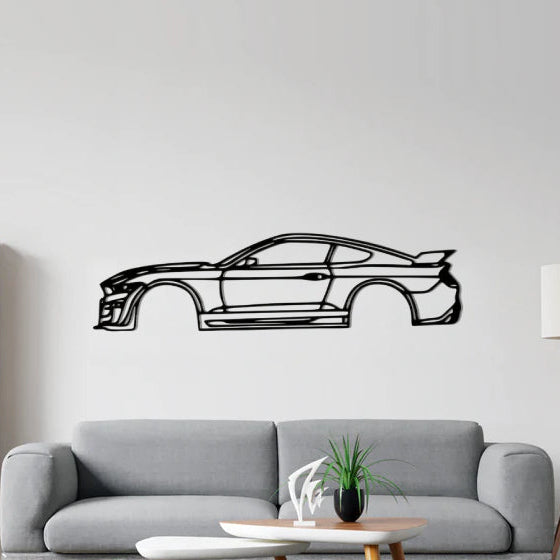 Ford Mustang Shelby GT500 Classic Silhouette Metal