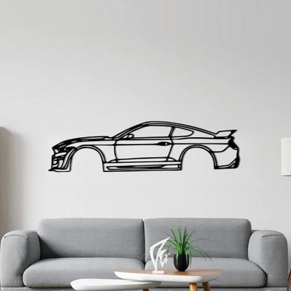 Ford Mustang Shelby GT500 Classic Silhouette Metal