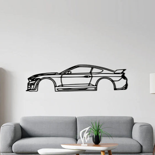 Ford Mustang Shelby GT500 Classic Silhouette Metal