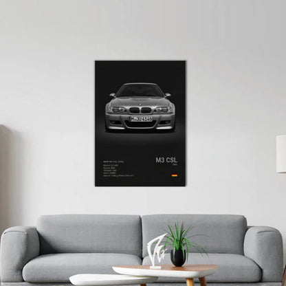 BMW E46 M3 CSL Concept Poster