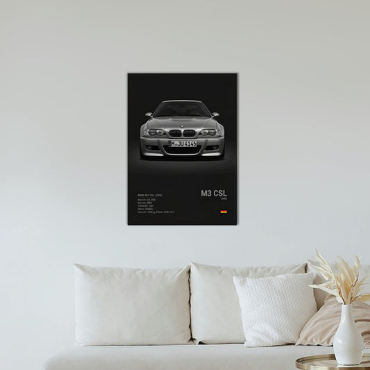 BMW E46 M3 CSL Concept Poster
