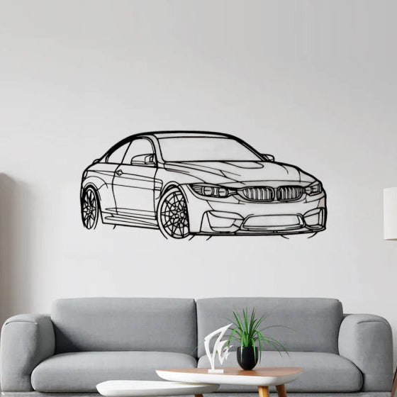 BMW M4 Angle Silhouette Sticker