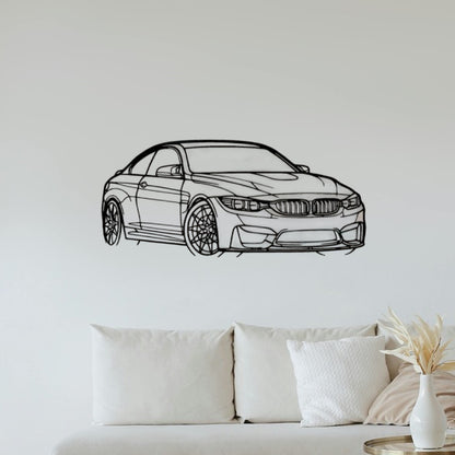 BMW M4 Angle Silhouette Sticker
