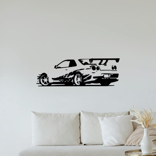 Nissan Skyline GT-R R34 Rear Angle Silhouette Sticker