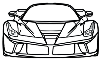 Ferrari LaFerrari Concept Silhouette Metal