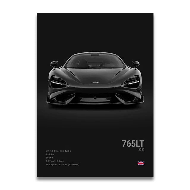McLaren 765LT Concept Poster