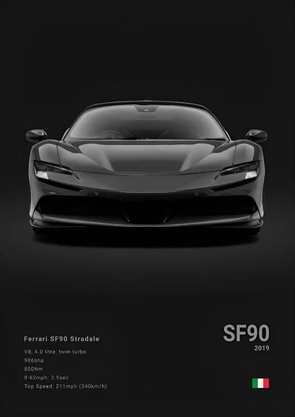 Ferrari SF90 Concept Poster