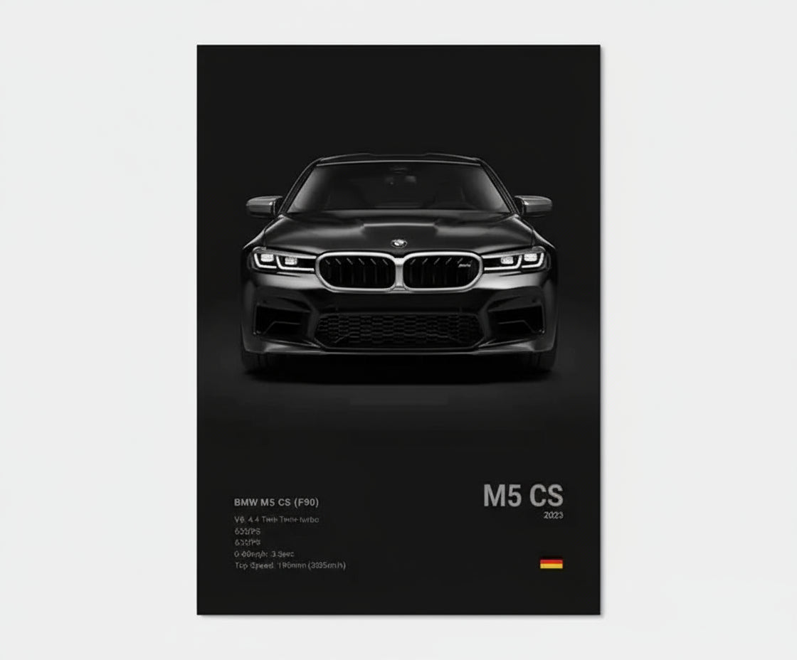 BMW F90 M5 CS Concept Poster
