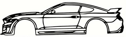 Ford Mustang Shelby GT500 Classic Silhouette Metal