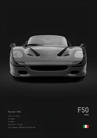 Ferrari F50 Concept Poster