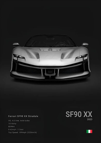 Ferrari SF90 XX Concept Poster