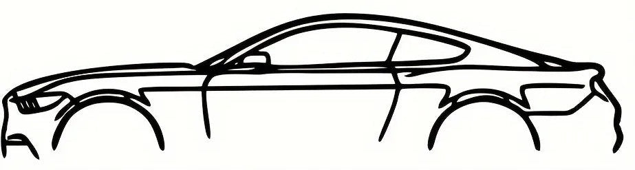 Ford Mustang EcoBoost Classic Silhouette Metal