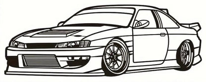 Nissan 240SX Angle Silhouette Metal