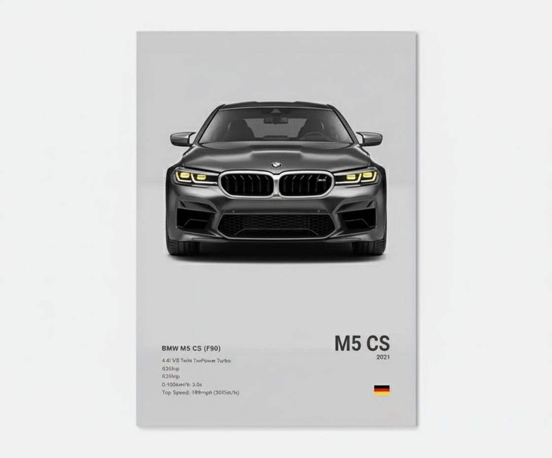 BMW F90 M5 CS Concept Poster