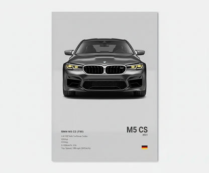 BMW F90 M5 CS Concept Poster