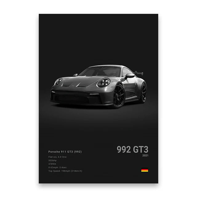 Porsche GT3 Concept Poster