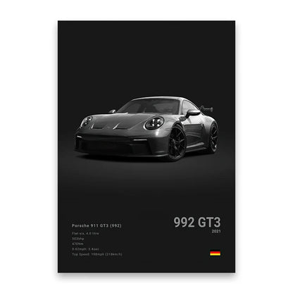 Porsche GT3 Concept Poster