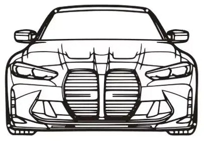 BMW M3 G80 Concept Silhouette Metal