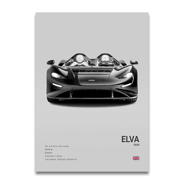 McLaren Elva Concept Poster