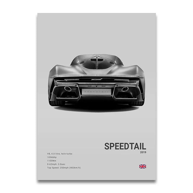 McLaren Speedtail Concept Poster