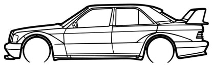 Mercedes-Benz 190E Evo II Classic Silhouette Sticker