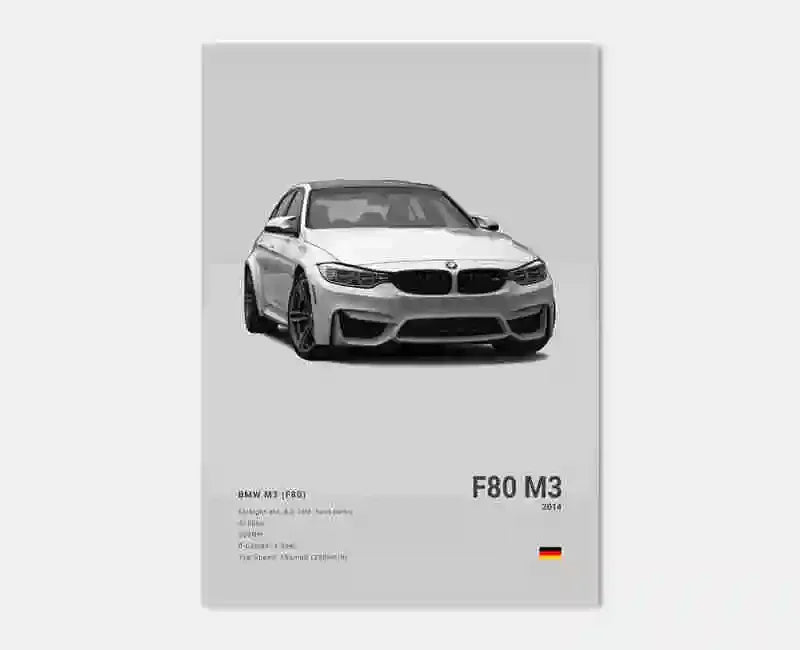 BMW F80 M3 Concept Poster