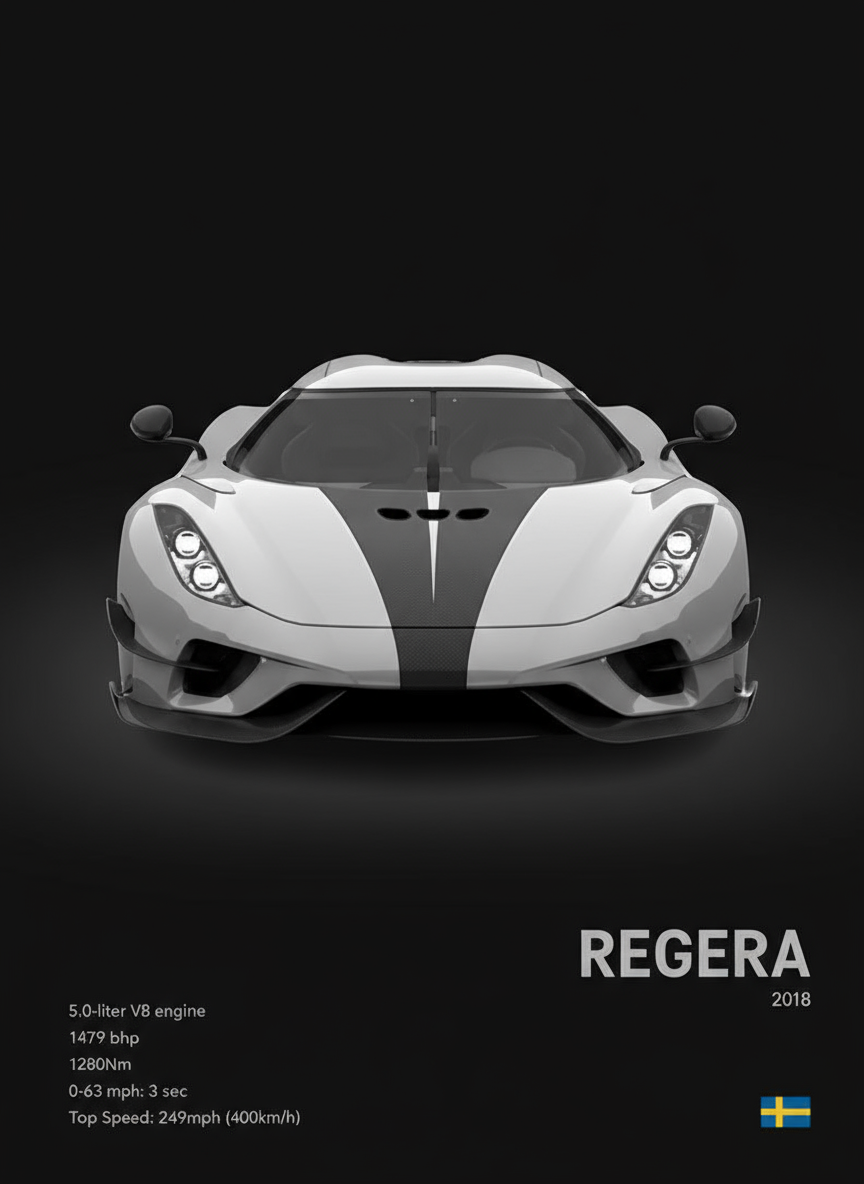 Koenigsegg Regera Concept Poster