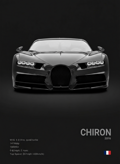 Bugatti Chiron Concept Poster